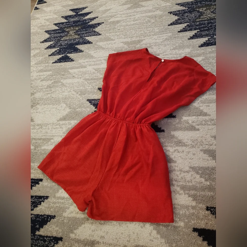 Red Romper Size Small - Picture 2 of 4